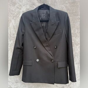Acne Studios Black Double-Breasted Blazer Size 32